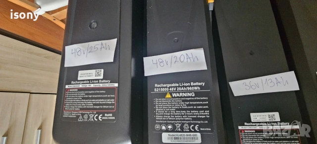 Литиеви батерии SAMSUNG,LG- 36V/ 48V, снимка 6 - Велосипеди - 54026302