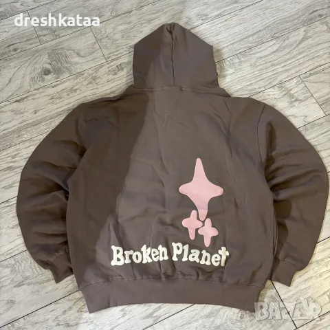 Broken Planet Hoodie Brown, снимка 5 - Суичъри - 55417227