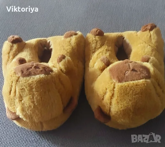 Плюшени домашни пантофи, снимка 2 - Други - 55389805