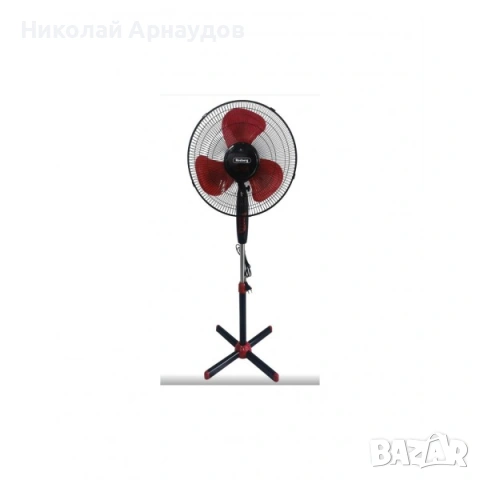 Вентилатор Rosberg R51760AL, 40W, 40см., 3 степени на скоростта, черен/бордо, 
