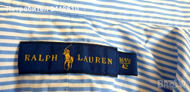 POLO Ralph Lauren Cotton Mens Size 16 1/2  / - L ОРИГИНАЛ! НОВО! Мъжка Риза!, снимка 2 - Ризи - 54818453