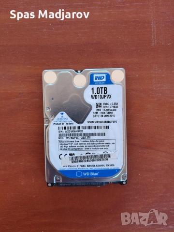 HDD хард диск WD Blue 1 TB, тестван, без лоши сектори 