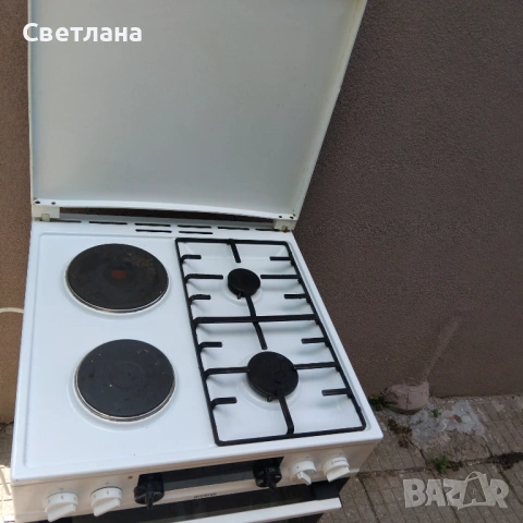 Комбинирана готварска печка Gorenje на газ и на ток, снимка 4 - Печки, фурни - 54727221