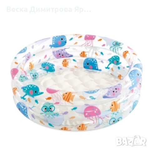 Надуваем детски басейн с морски животни 61 х 22 см , снимка 6 - Басейни и аксесоари - 55034660