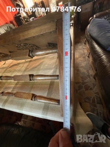 продавам старинна стенна закачалка с рафт масивен дъб , снимка 10 - Антикварни и старинни предмети - 54210564