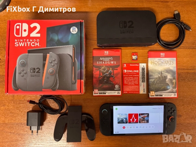 Nintendo switch 2 с 3 игри и 3м онлайн 