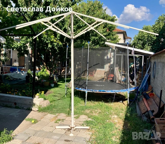 Стойка за чадър 3 метра, снимка 2 - Градински мебели, декорация  - 55156027