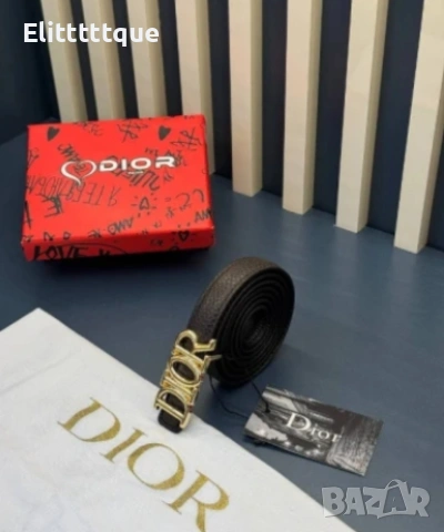 колан от естествена кожа в кутия Christian Dior 2см, снимка 7 - Колани - 54891437