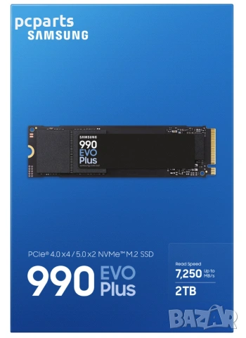 Чисто ново SSD 2TB Samsung 990 EVO Plus PCIe 4.0 NVMe M.2