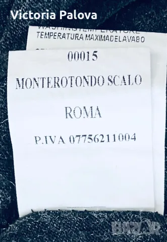 Долга рокля тип noтник Nuna Lie (Made in Italy), размер XS - тъмносив меланж, снимка 12 - Рокли - 55456974