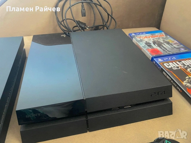 PlayStation 4 + джойстици + кабели + игра, снимка 2 - PlayStation конзоли - 55013651