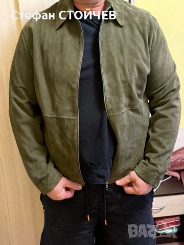 Продавам зелено велурено ново  Massimo dutti/L, снимка 3 - Якета - 54066015