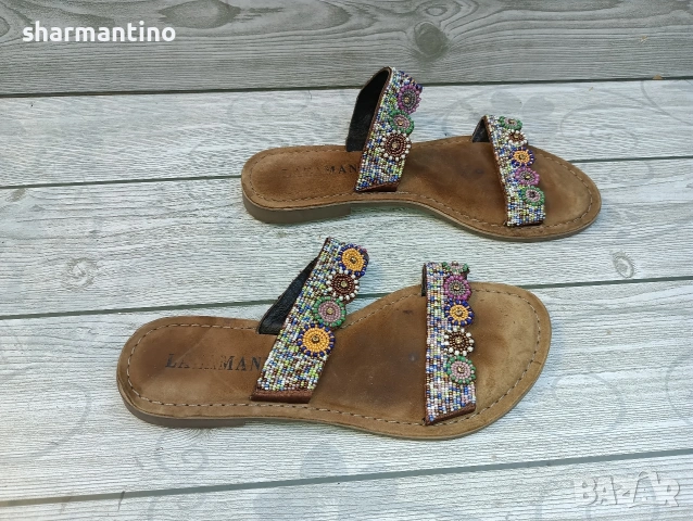 Lazamani N 38 кожени сандали, снимка 4 - Дамски ежедневни обувки - 55072390