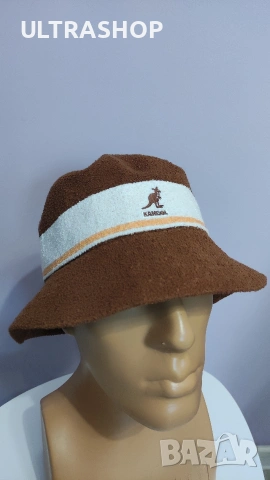 KANGOL Bucket hat L size шапка идиотка в отлично състояние, снимка 4 - Шапки - 54594982