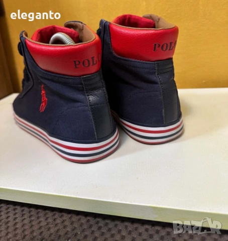 Оригинални мъжки обувки Polo Ralph Lauren Harvey Canvas High , 41 размер, снимка 6 - Ежедневни обувки - 54456651