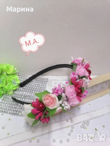 Китка за глава, вариант 31, снимка 10 - Аксесоари за коса - 54183239