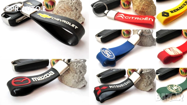 Автомобилни метални ключодържатели за Volkswagen Skoda Seat Suzuki Fiat Renault Alfa Romeo Peugeot, снимка 4 - Аксесоари и консумативи - 48651572