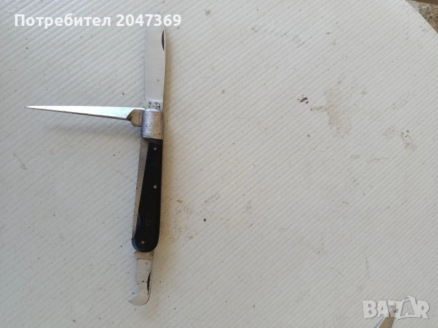 Сгъваем нож Bayer Dreiturm Solingen, снимка 2 - Антикварни и старинни предмети - 55241470