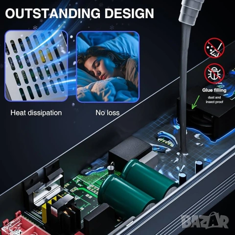 LED Импулсно захранване /трансформатор/ 24V, 400W - димируем, снимка 4 - Друга електроника - 53949731