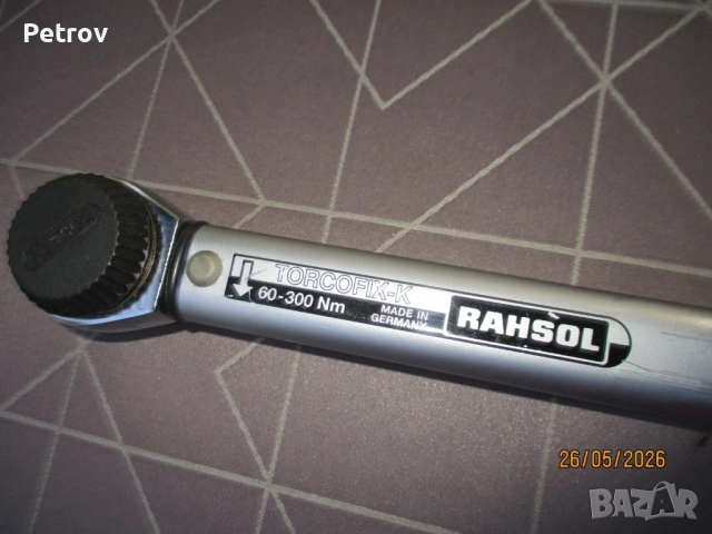 GEDORE RAHSOL - TORCOFIX-K-No.4550-30 - MADE IN GERMANY - Нов Внос 1/2" Динамометричен Ключ 60-300Nm, снимка 2 - Гедорета - 54796236