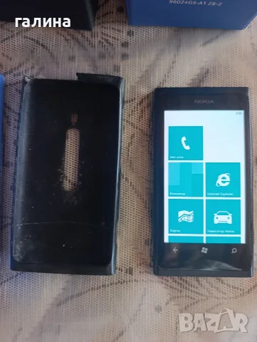 Nokia Lumia 800 с оригинална кутия, зарядно и допълнителна батерия