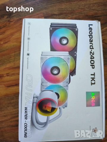 Чисто ново водно охлаждане за CPU Jungle Leopard TK1 240BK – ARGB, 240mm  , снимка 8 - Други - 54685023