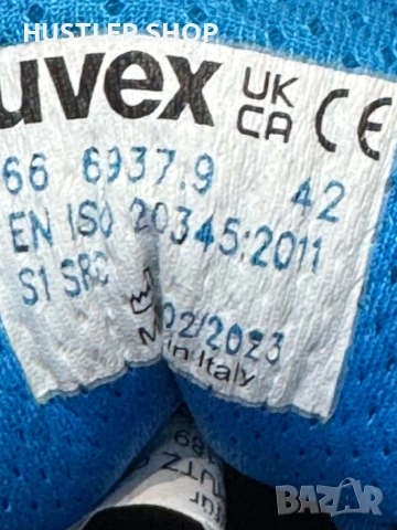 Мъжки работни обувки с метално бомбе UVEX. Размер 42, снимка 7 - Други - 54542940