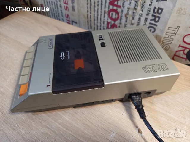 Касетофон "SONY"TCM-737, снимка 6 - Радиокасетофони, транзистори - 55659354