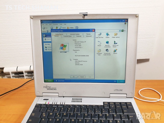 ⭐Продавам уникален ретро лаптоп AMD K6 II с Windows XP и РАБОТЕЩ Сериен Порт COM1⭐, снимка 5 - Антикварни и старинни предмети - 54276135