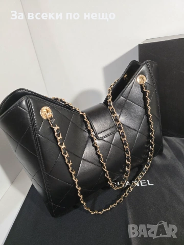 Chanel Hobo 25A Дамска Черна Чанта От Висококачествена Телешка Кожа Код Brand Luxury Fashion33, снимка 5 - Чанти - 54961129