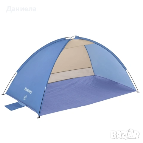 Плажна палатка с UV80 филтър – прохладна сянка и надеждна защита за всяко морско приключение, снимка 9 - Други стоки за дома - 54957601