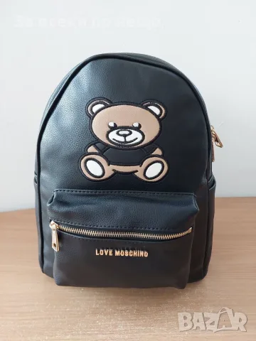 Moschino Дамска Черна Раница Код SG Bags13