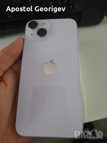 iphone 14 128GB purple лилав с оригинално зарядно , снимка 3 - Apple iPhone - 54760283