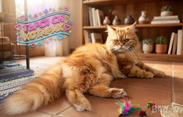 ТЪРСИ СЕ Риж дългокосмест котарак 🐾