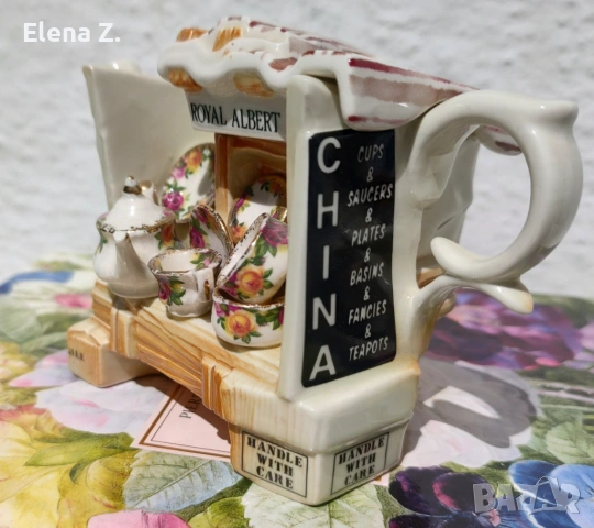 Royal Albert Old Country Roses Cardew - рядък колекционерски чайник, снимка 3 - Декорация за дома - 54107092