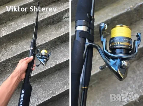 Shimano Ultegra 4000XG + FilStar Black Shadow 8'6" MH Extra Fast – Спининг комплект, снимка 3 - Въдици - 55524443