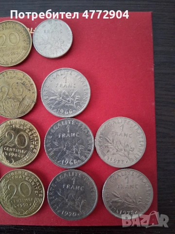 лот монети Франция, снимка 3 - Нумизматика и бонистика - 54316234