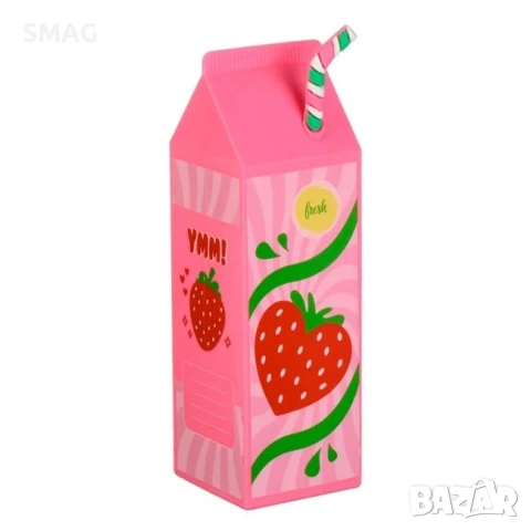 Силиконов 3D несесер розова кутия мляко с каймак Fresh_1242681