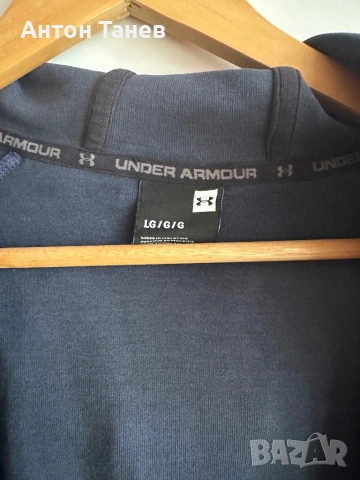 Горнище Under Armour в син цвят, Размер L ., снимка 4 - Суичъри - 53969478