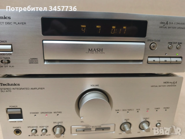 JDM Усилвател и плеър Technics SU-A70 Technics SL-P70, снимка 6 - Ресийвъри, усилватели, смесителни пултове - 55025134