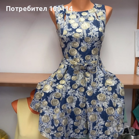 Рокля жакард размер L умалена