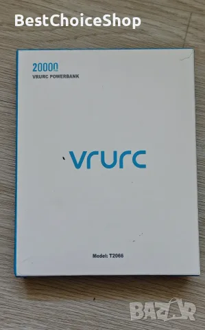 power bank VRURC T2066 20000mAh, 20W Fast Charge с вградени кабели, снимка 2 - Външни батерии - 55416438
