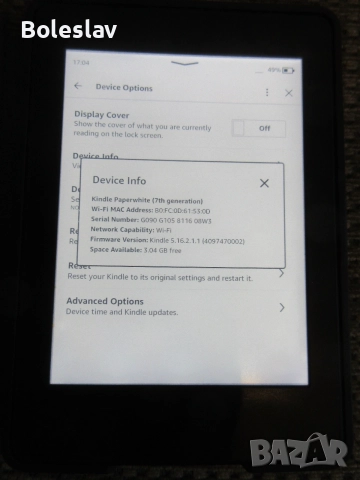 Amazon Kindle Paperwhite 3(7gen), 6", 4GB, снимка 3 - Електронни четци - 55101609