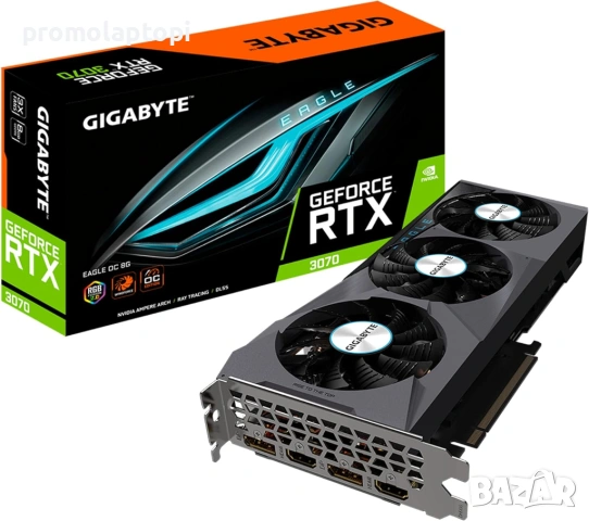 Продавам видео карта GIGABYTE GeForce RTX 3070 Eagle OC 8GB