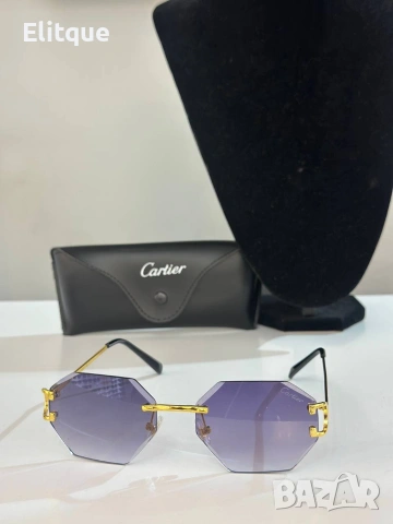 Очила + висок клас калъф + на марката кутия + сертификат + кърпичка cartier prada, снимка 2 - Слънчеви и диоптрични очила - 54609167