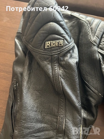 Дамско кожено мото яке Rider с протектори размер 52, снимка 3 - Якета - 54424272