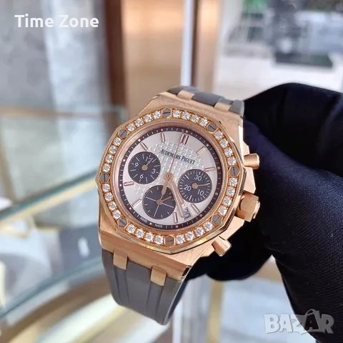 Audemars Piguet Royal Oak Offshore 37mm Rose Gold Grey Diamond Дамски Различни Цветове, снимка 3 - Дамски - 54047396