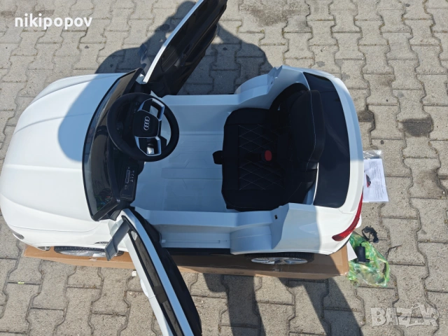 AUDI Акумулаторен джип Audi Sportback бял, снимка 8 - Детски велосипеди, триколки и коли - 54864986