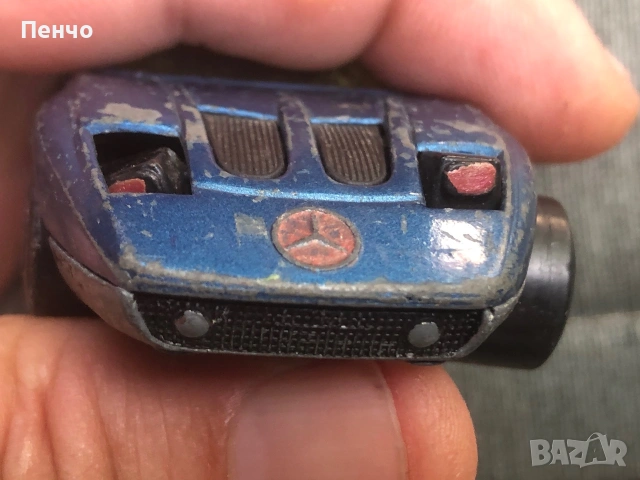 стара метална количка MERCEDES  C.III "MATCHBOX" - 1971г. - MADE IN BULGARIA, снимка 8 - Антикварни и старинни предмети - 55046147