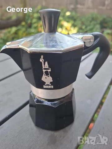 Кафеварка Moka Express Color Bialetti 1 чаша, черна 